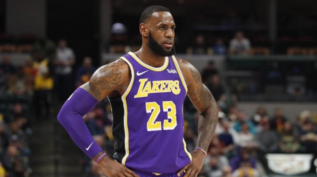 LeBron James, jugador de los Lakers. 
