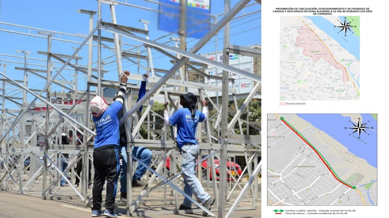 Secretaría de Tránsito implementó cambios viales.