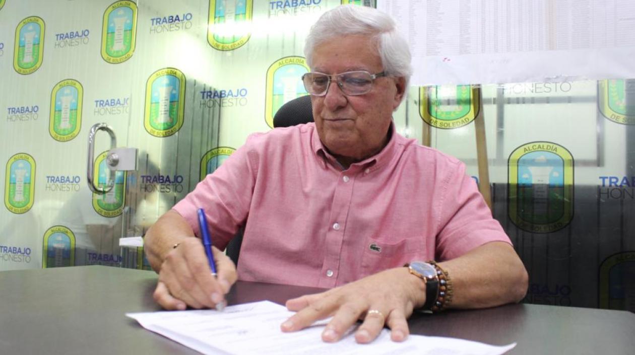 El alcalde de Soledad, Joao Herrera.