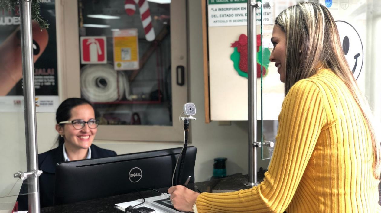 Imagen referencial de una notaría en Bogotá.