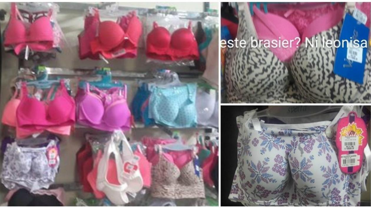 Estos eran los brasieres que vendían en el establecimiento del Manicomio.