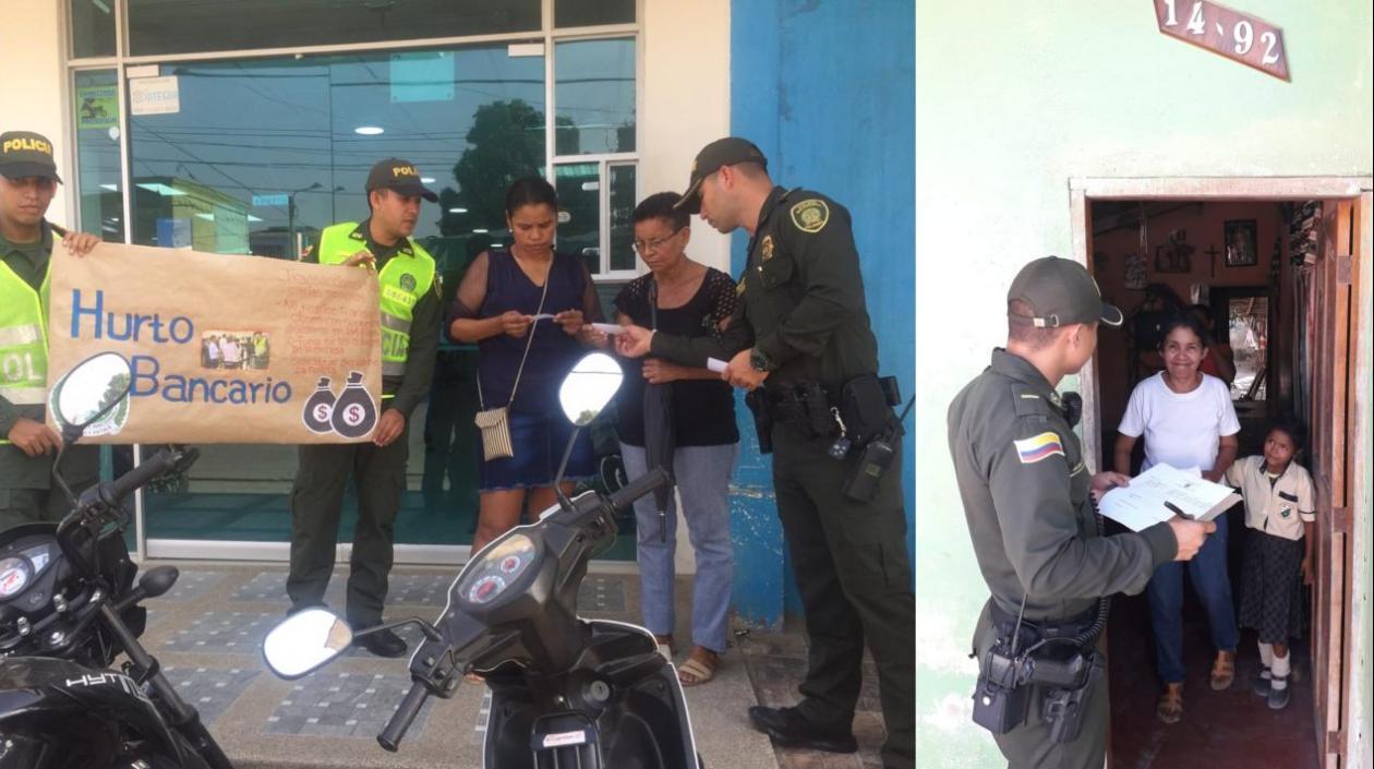 Policía entregó recomendaciones tanto en establecimientos comerciales y viviendas.