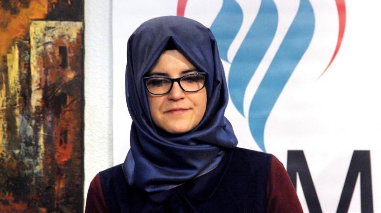 Hatice Cengiz, prometida del fallecido periodista Jamal Khashoggi.