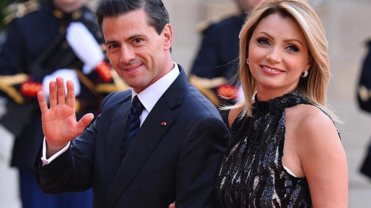 Enrique Peña Nieto y la actriz Angélica Rivera.