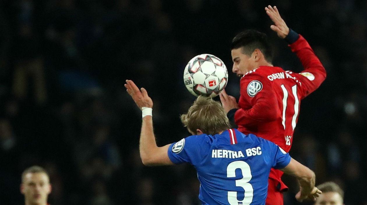 James Rodríguez, jugador del Bayern Múnich. 