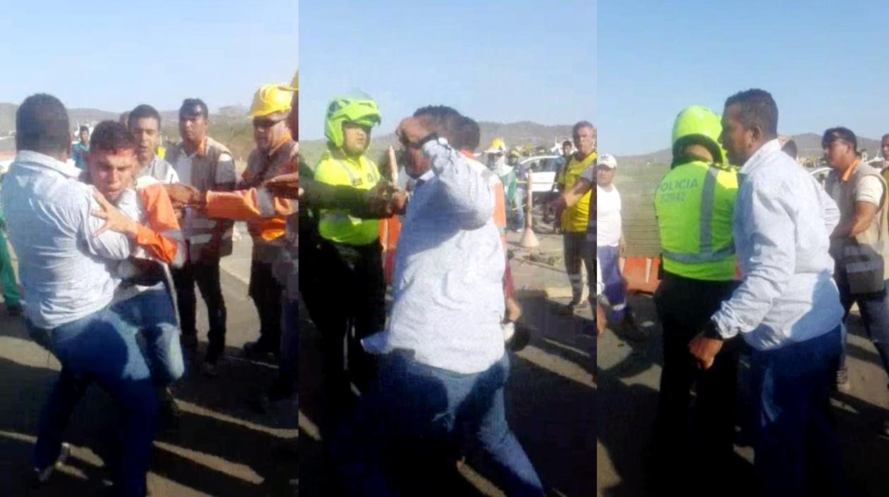 Momentos del incidente.