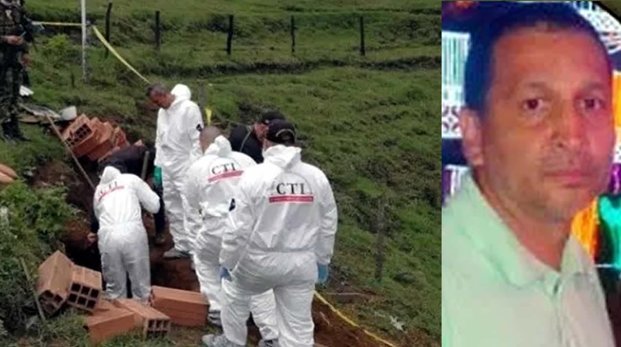 Cuerpo sin vida del ganadero Iván Londoño Leal