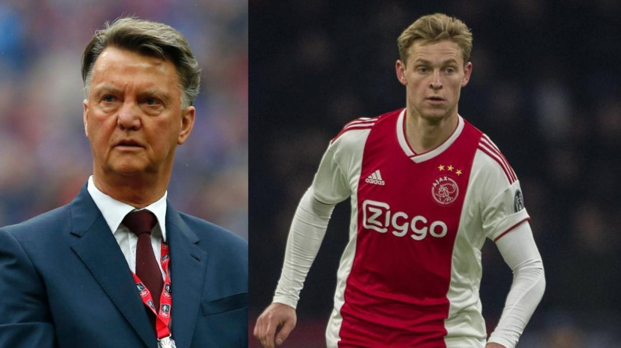 Louis Van Gaal elogió a  Frenkie de Jong.