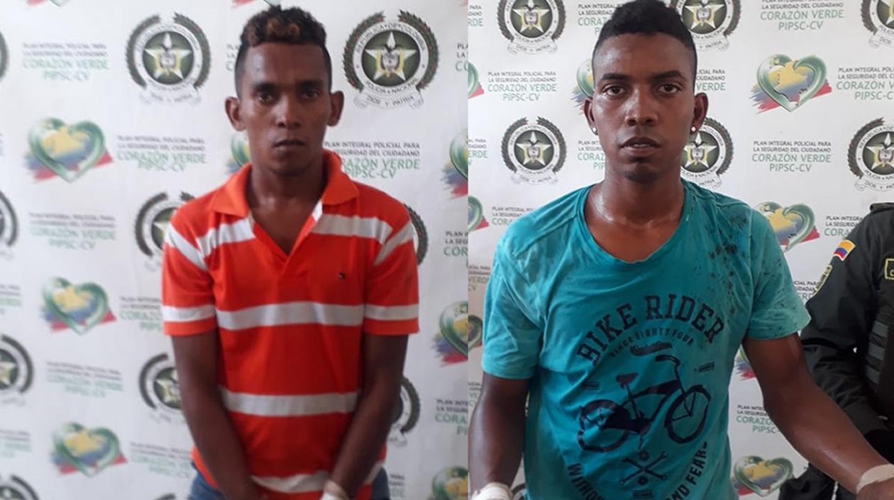 Los dos presuntos autores del homicidio.