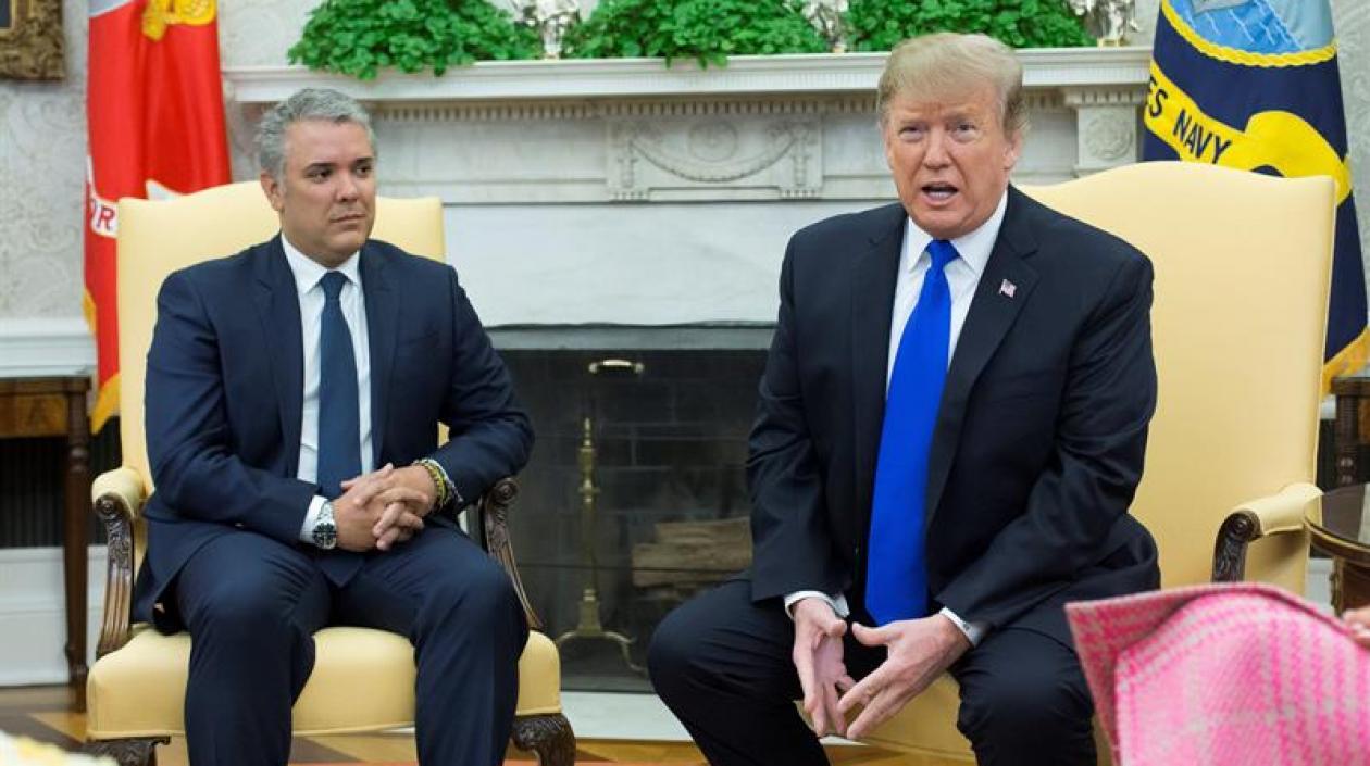 El Presidente Duque fue recibido por el Presidente de EE.UU.