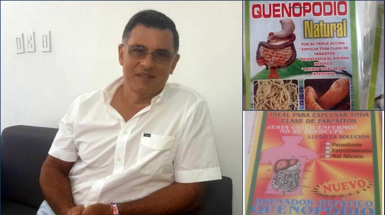 Julio César Aldana, director del Invima, advierte sobre la venta ilegal de quenopodio, que no tiene registro sanitario.