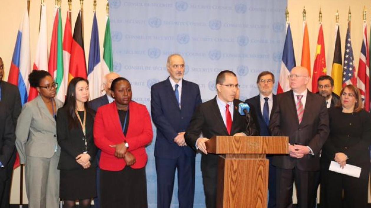 Jorge Arreaza, en la sede de la ONU.