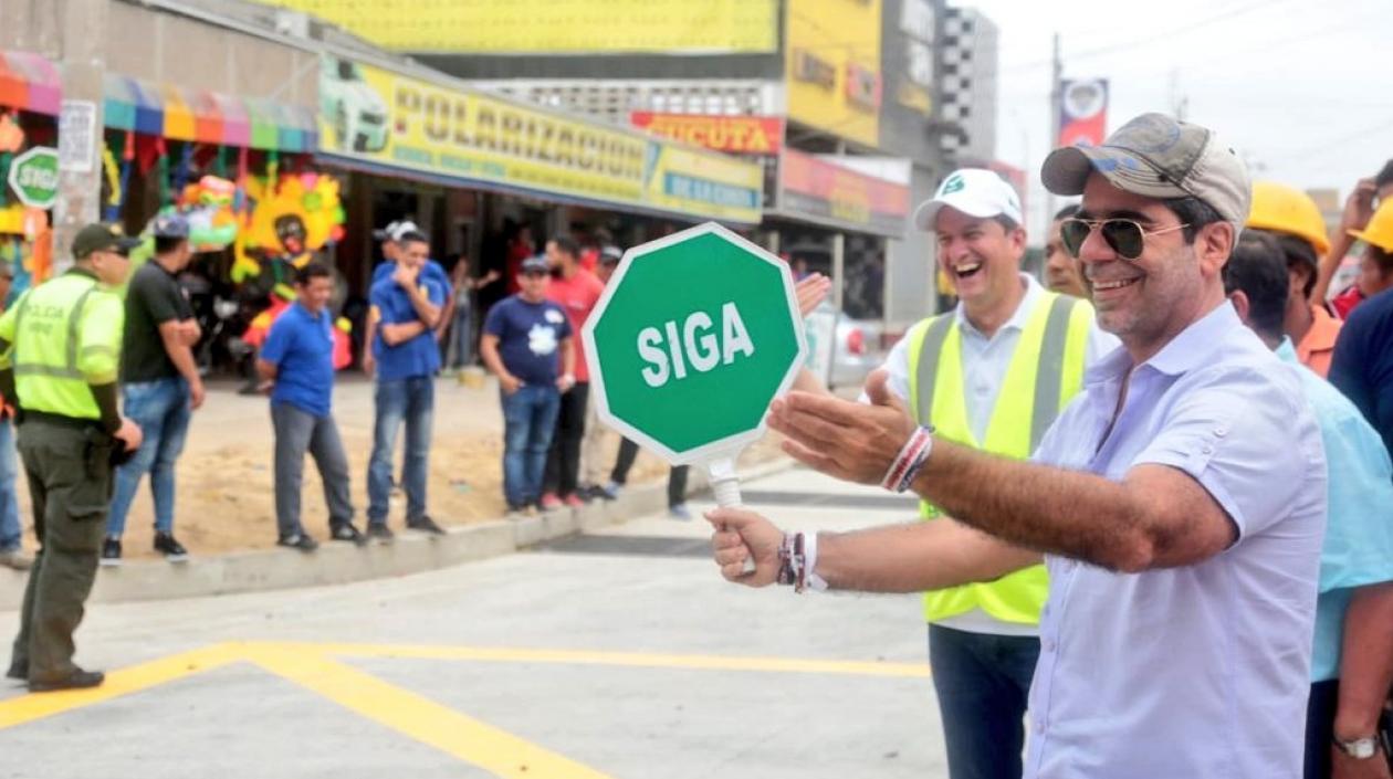 El Alcalde de Barranquilla, Alejandro Char.
