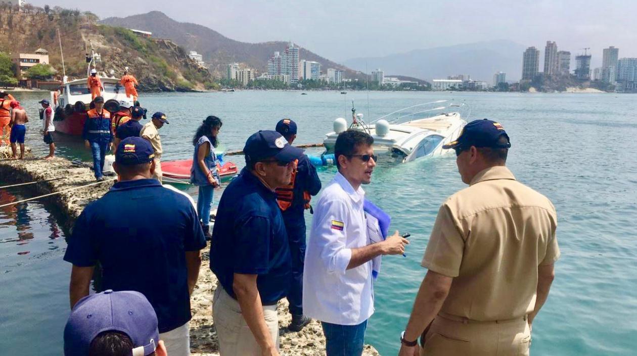 Dimar atendió la emergencia por el yate de bandera estadounidense en emergencia.