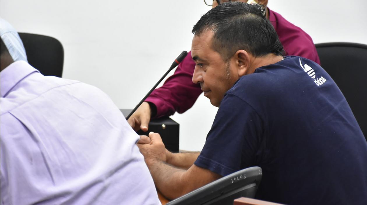 Tomás Maldonado durante la audiencia de legalización de captura.