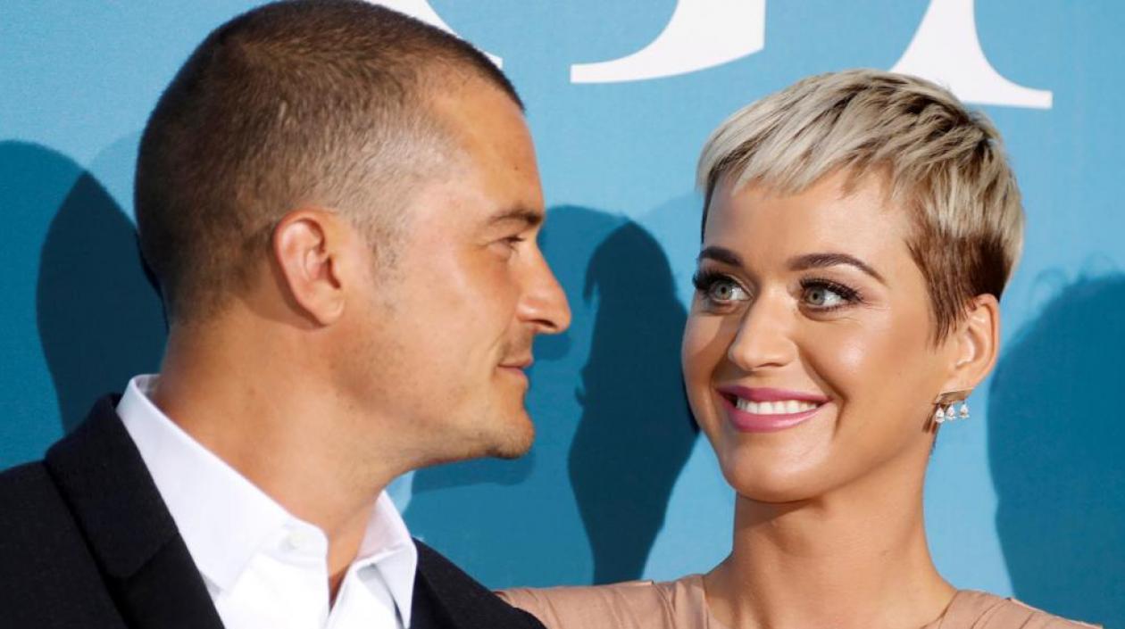 El actor Orlando Bloom y la cantante Katy Perry.