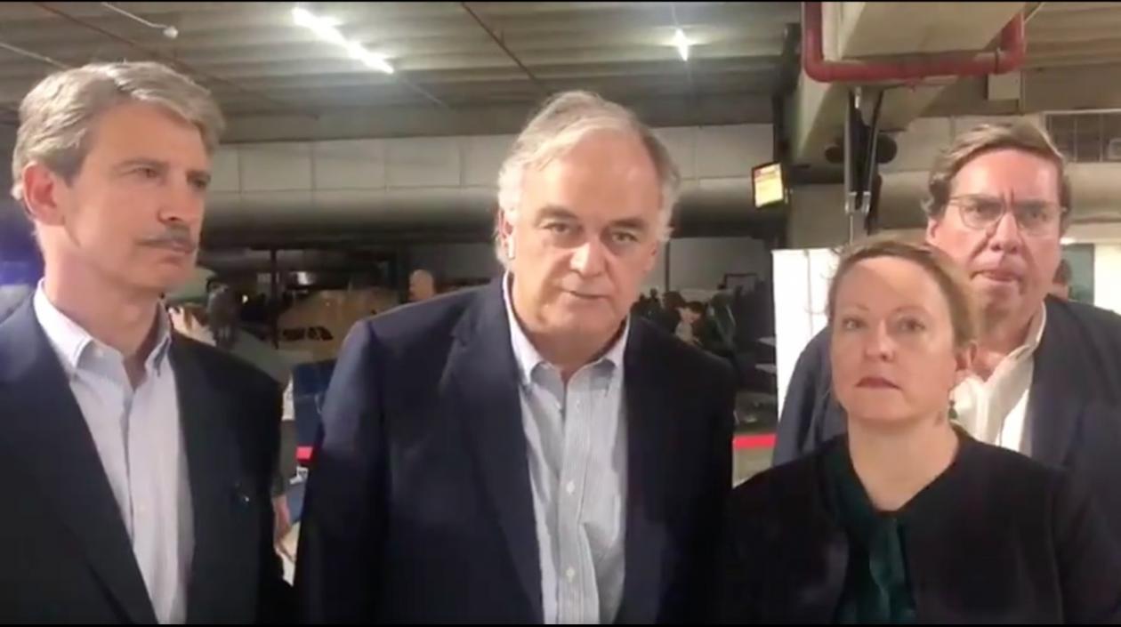 Grupo de Eurodiputados expulsados en Venezuela.