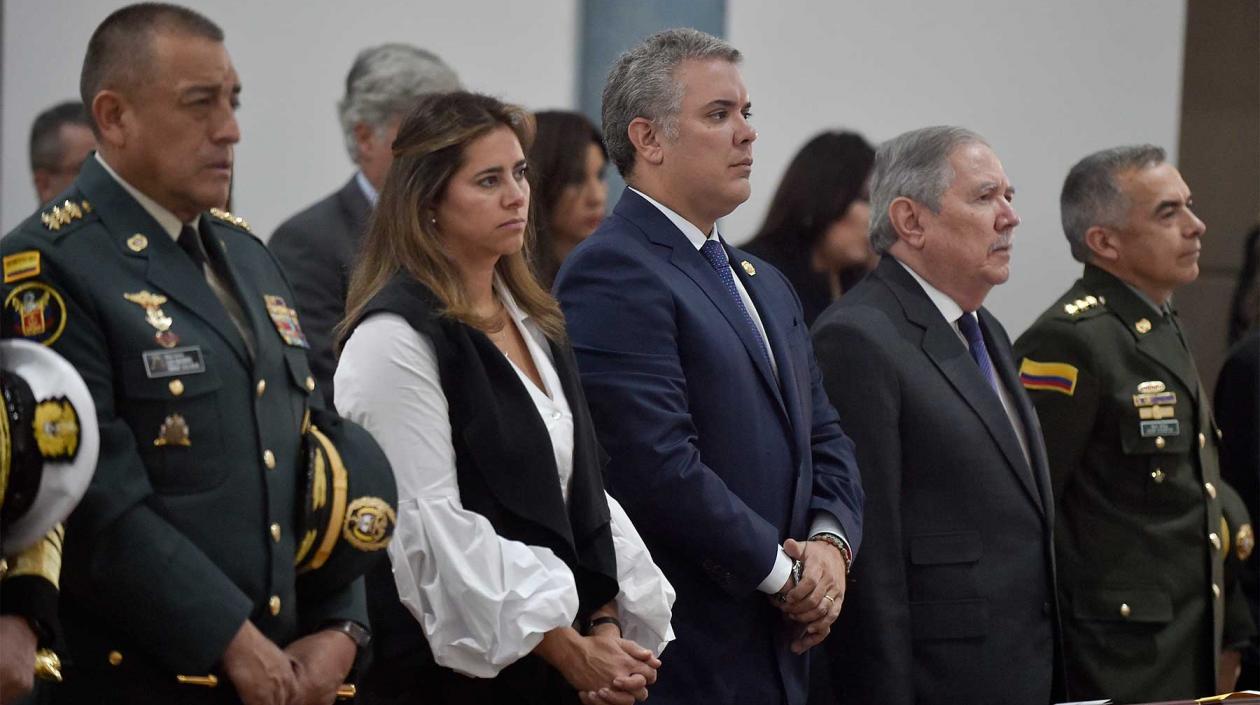 La Primera Dama, María Juliana Ruiz y el Presidente Iván Duque.