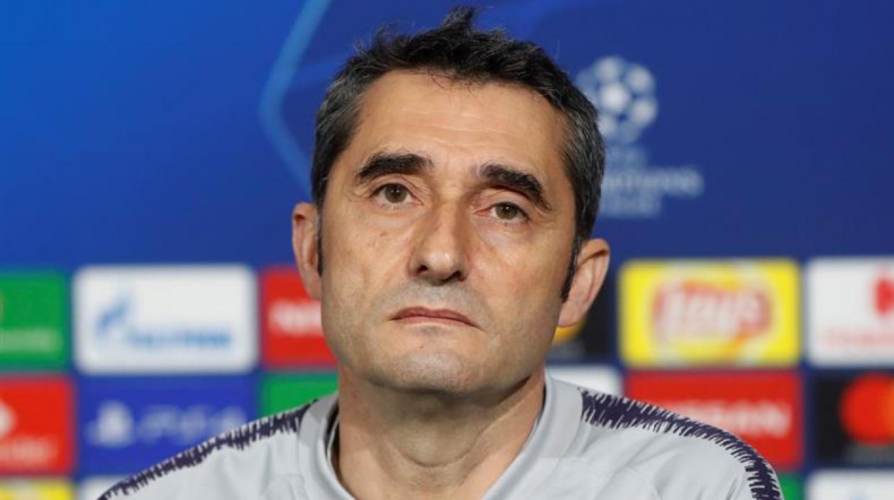 El técnico barcelonista Ernesto Valverde.