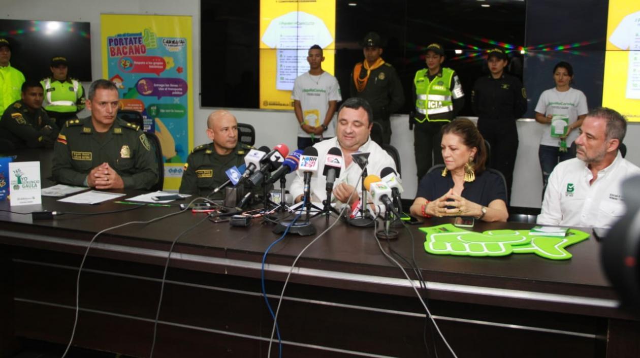 Mariano Botero, Hernán Bustamante, Yesid Turbay, Carla Celia y Juan José Jaramillo.