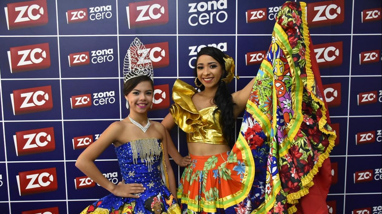 La Reina Infantil Gisset Polo y la Reina Central del Carnaval del Recuerdo 2019, Tatiana Palma.