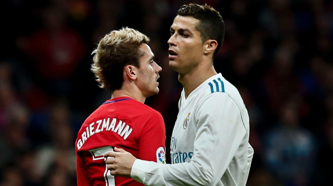 Antoine Griezmann y Cristiano Ronaldo. 