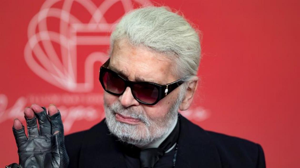 El diseñador alemán Karl Lagerfeld.