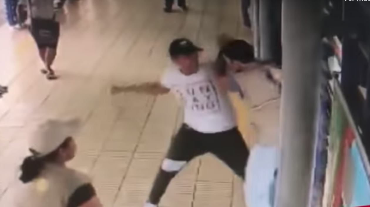 Momento de la agresión.