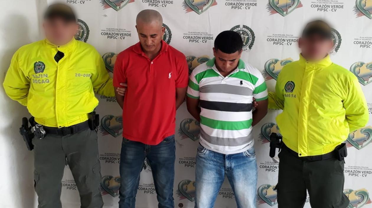 Los capturados fueron conducidos a la URI de la Fiscalía. 