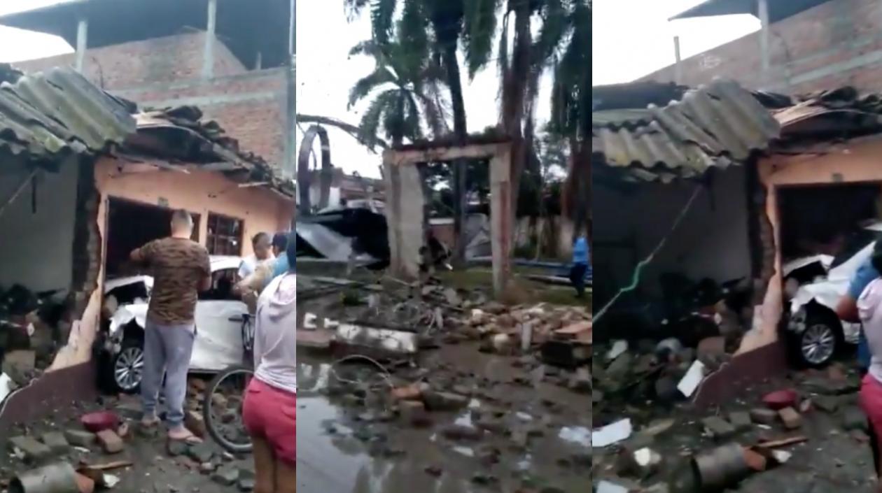 Imágenes de las afectaciones. 