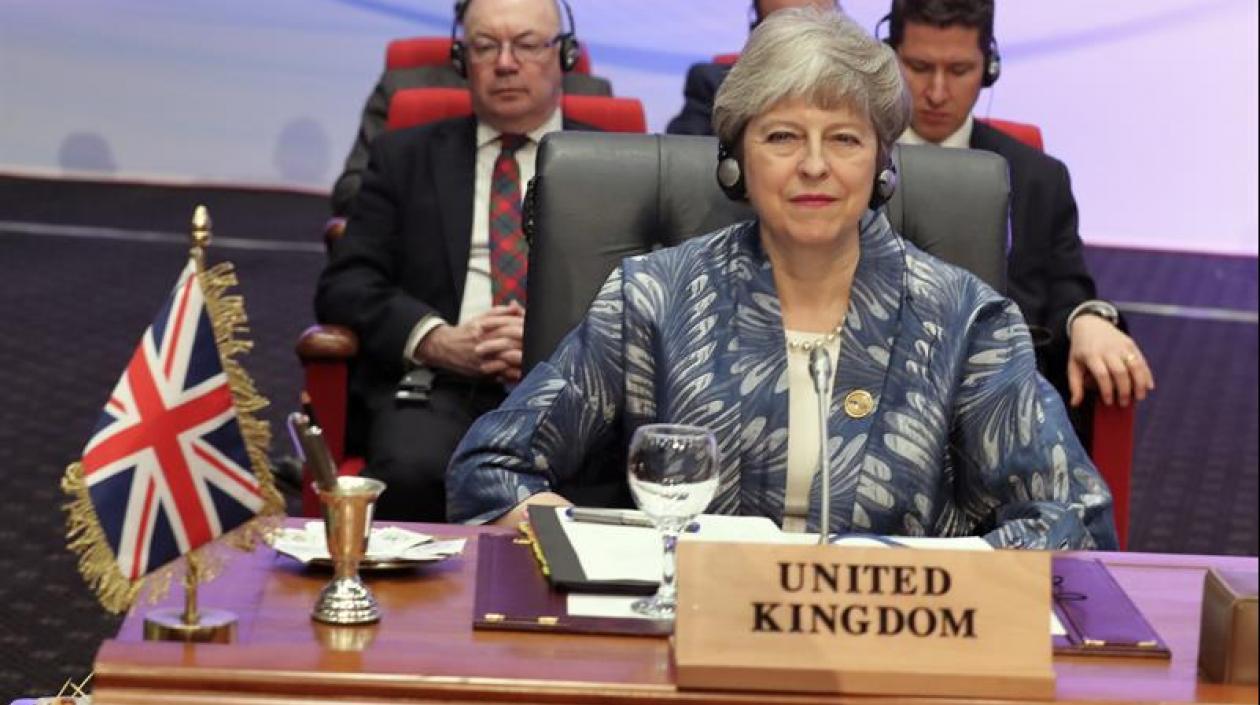 La primera ministra, Theresa May.