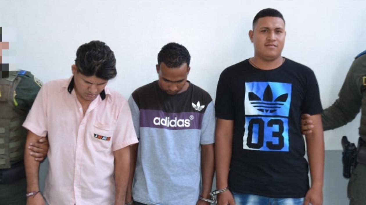 Los capturados fueron conducidos a la URI de la Fiscalía. 