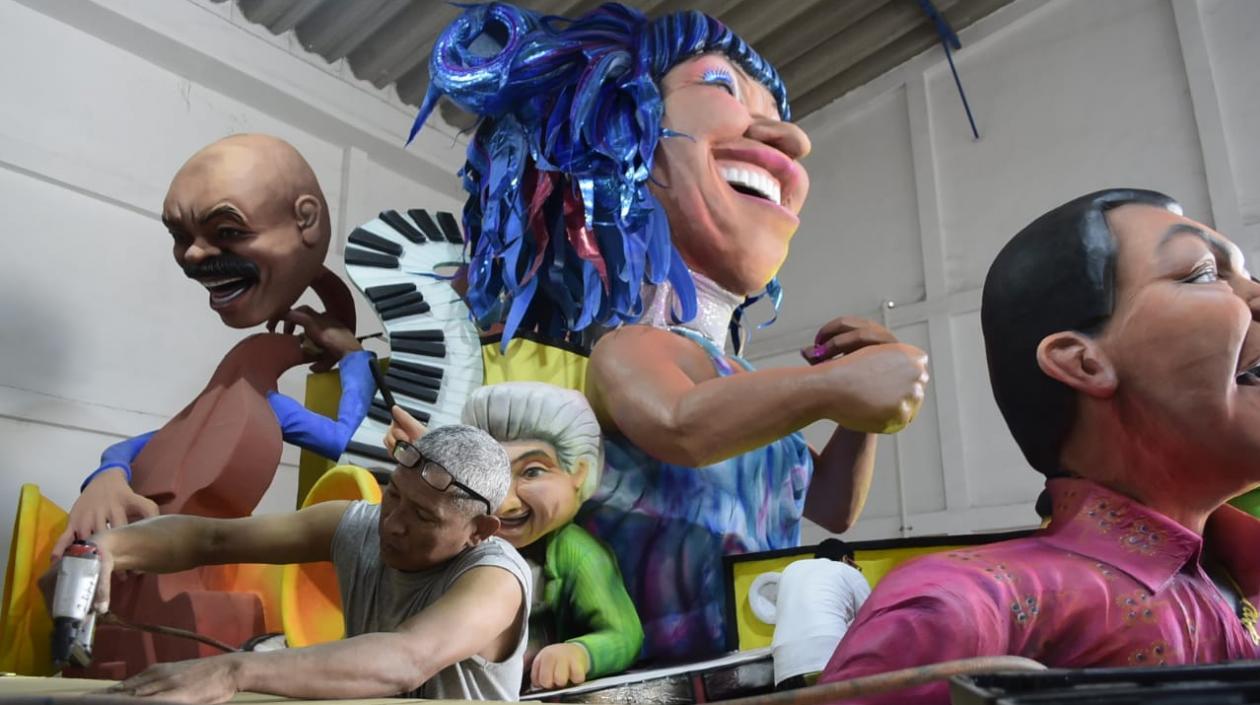 La carroza de la Alcaldía de Barranquilla.