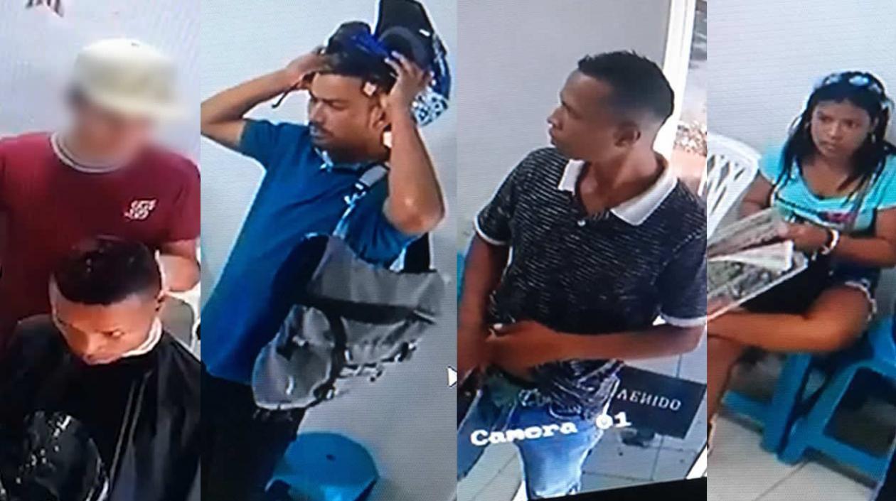 Ladrones en barbería.