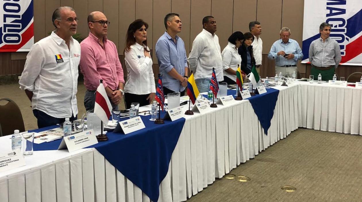 La dirigencia regional reunida en Santa Marta.