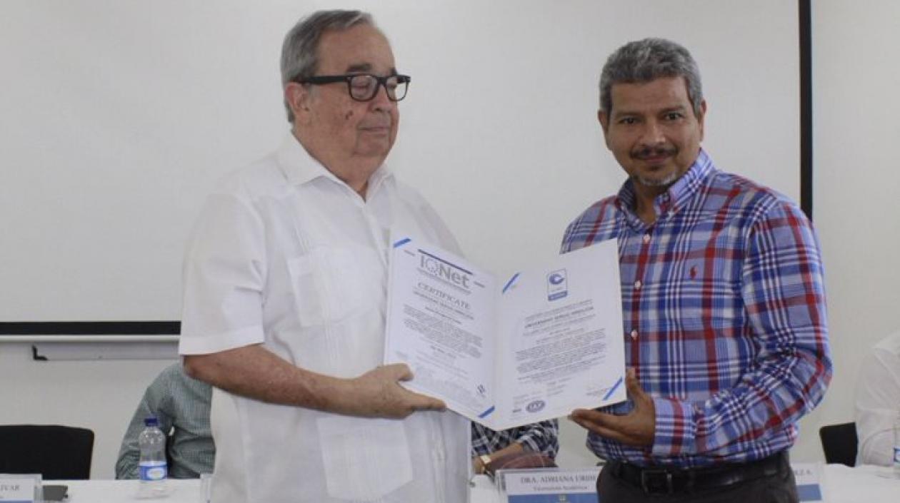 Alfredo Méndez Alzamora y Simón Bolívar Meneses.