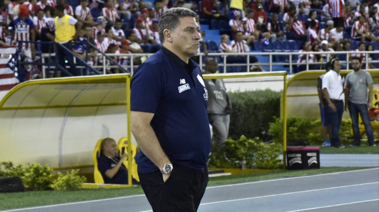 Luis Fernando  Suárez, DT del Junior.