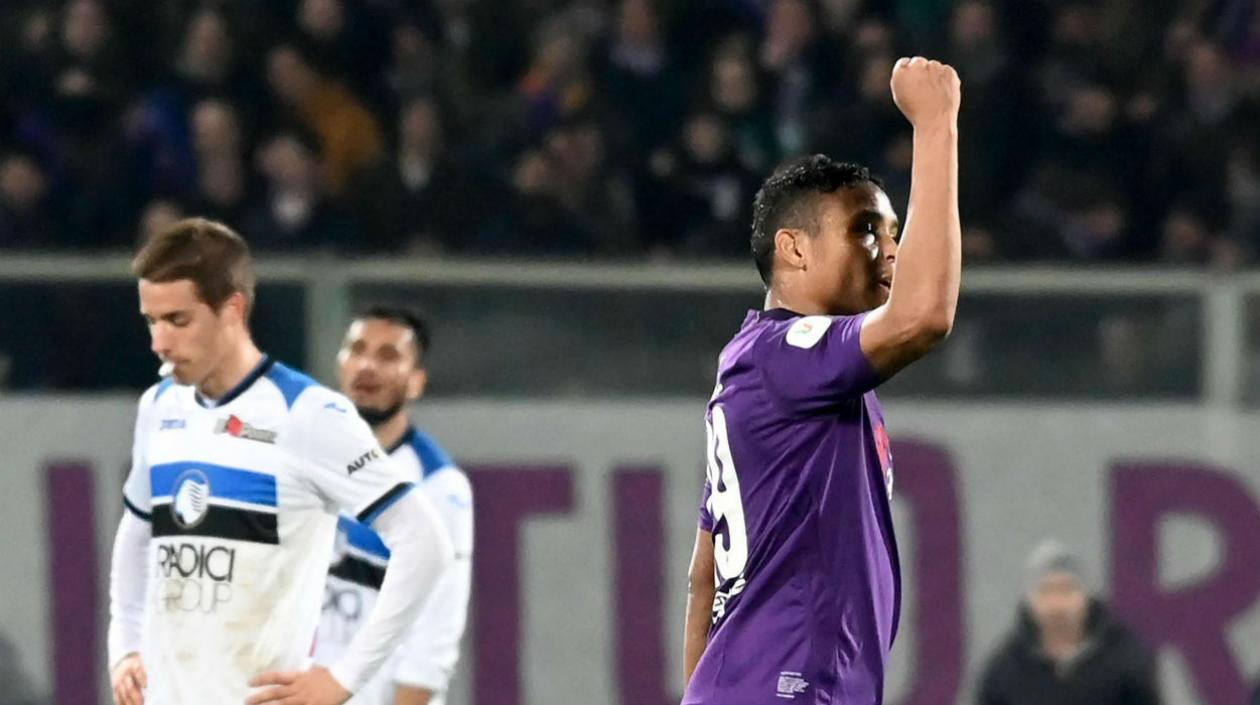 Luis Fernando Muriel celebra su gol. 