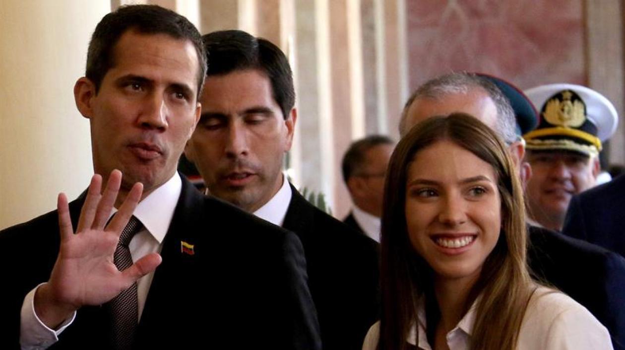 Juan Guaidó y su esposa, Fabiana Rosales.