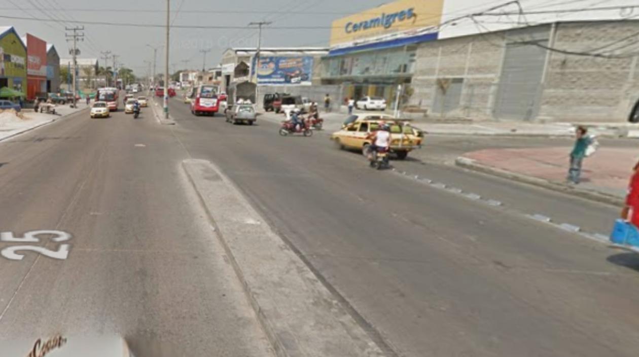 El fleteo ocurrió en la calle 30 con carrera 27.