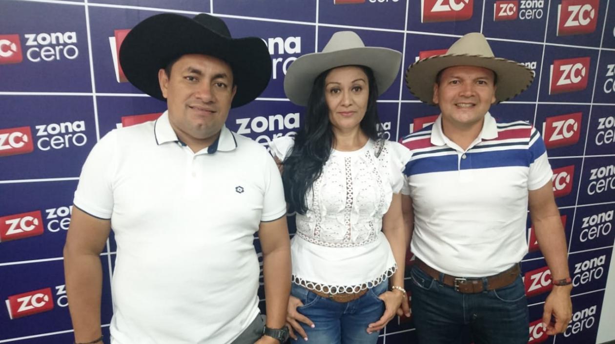 Publio González, Deisy Molina y Eber Reina de la delegación de Tame, Arauca.