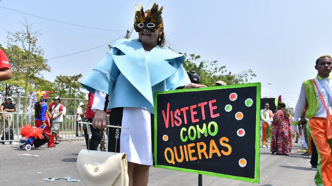 Ruth Pareja Benítez al referirse al disfraz de Primera Dama