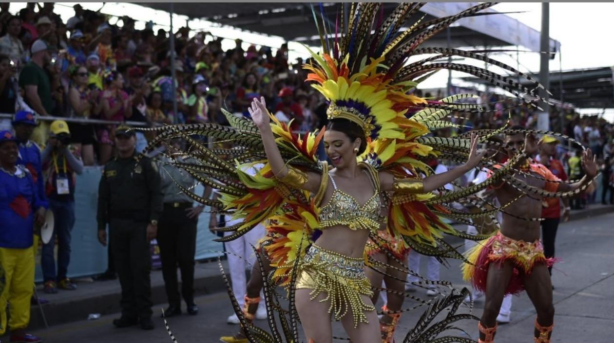 La Reina del Carnaval de Barranquilla,Carolina Segebre Abudinen.