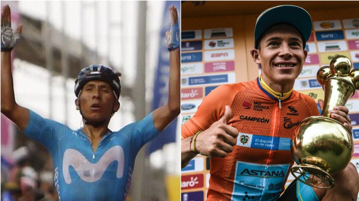 Nairo Quintana y Miguel Ángel López. 