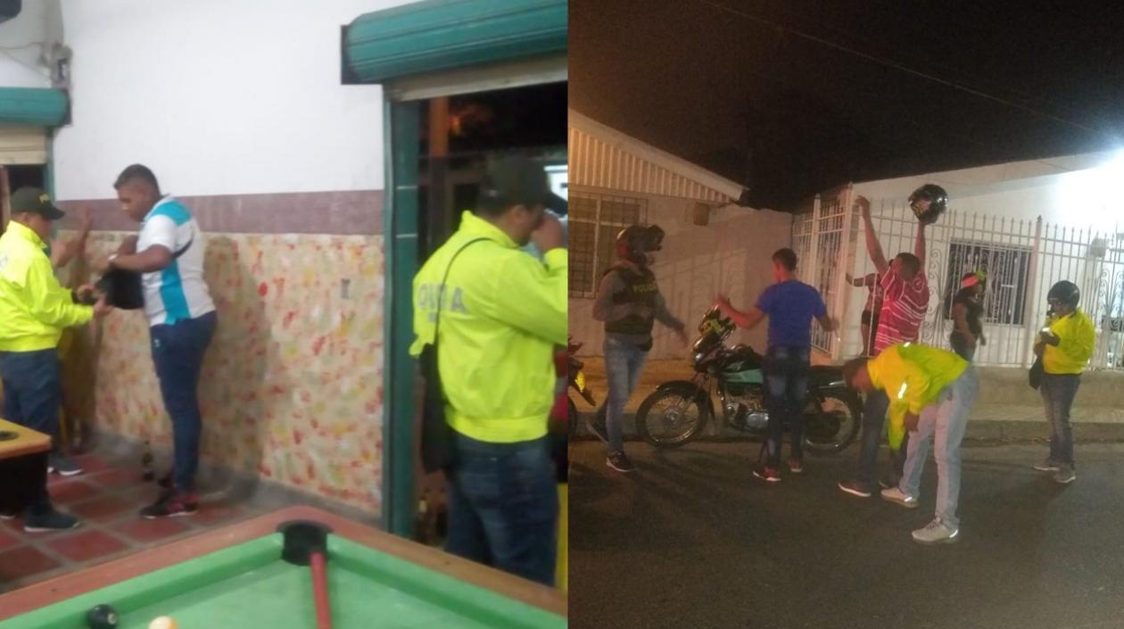 La Policía realizó requisas en varios puntos de la ciudad.