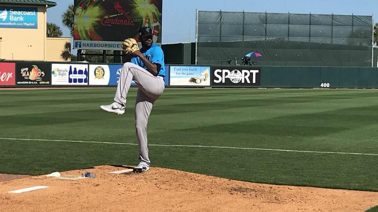 Tayron Guerrero, lanzador colombiano.