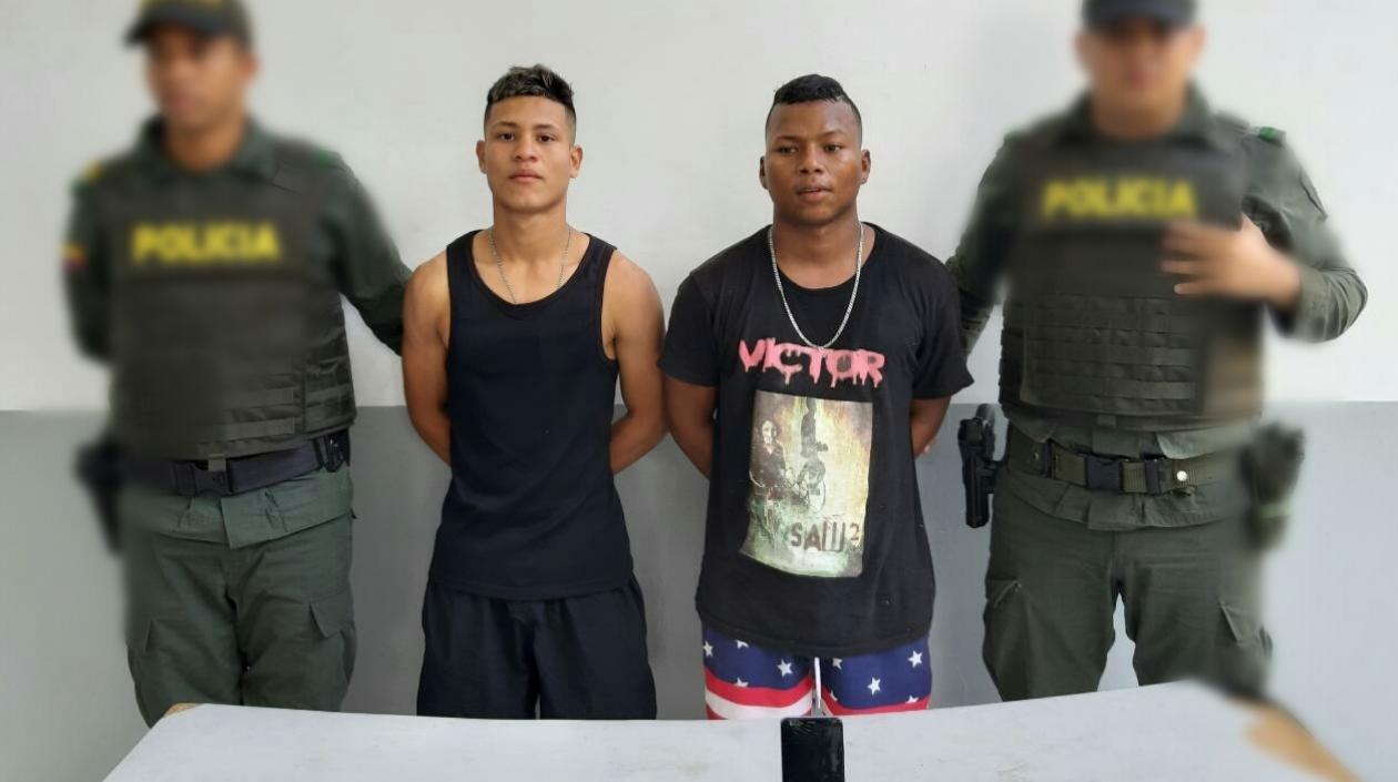 Los dos capturados fueron conducidos a la URI de la Fiscalía.