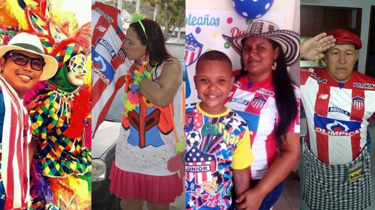 Cuatro de los ganadores de boletas.