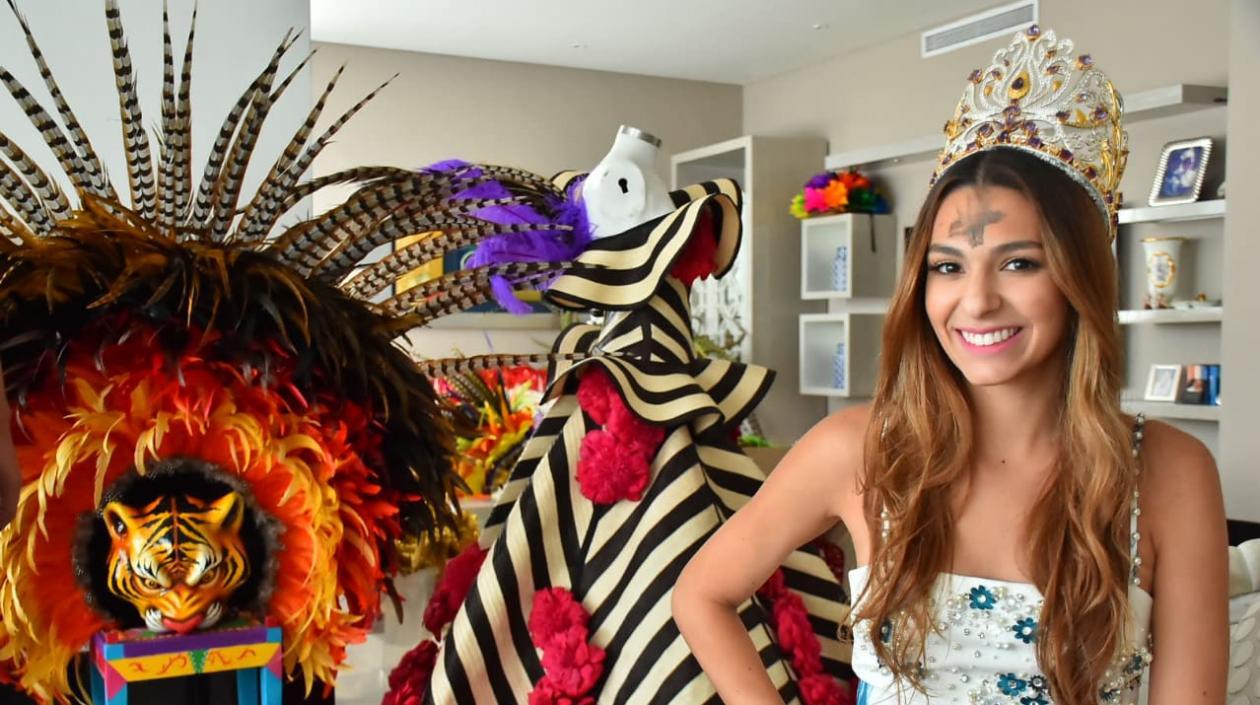La Reina del Carnaval de Barranquilla,Carolina Segebre Abudinen.