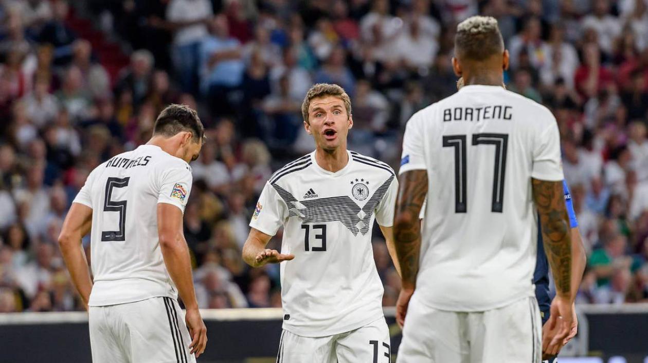 Müller, Hummerls y Boateng.